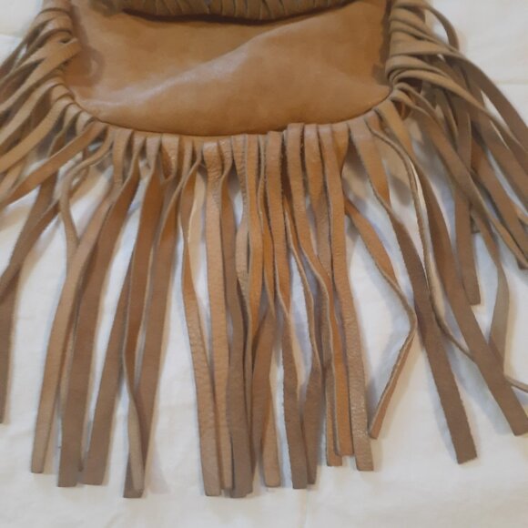 Vintage Boho Hippie Leather Fringed Purse - Picture 4 of 12